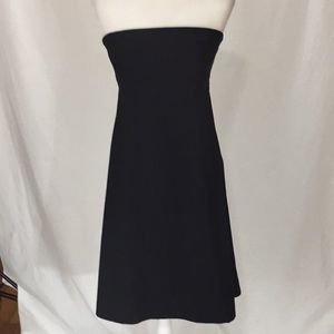 GAP Factory Strapless Black A-Line Dress